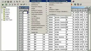 GenStat screenshot