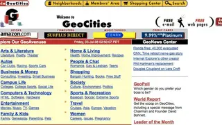 GeoCities Archive screenshot