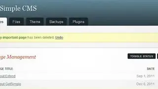 GetSimple CMS screenshot