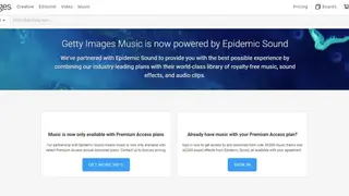 Getty Images Music screenshot