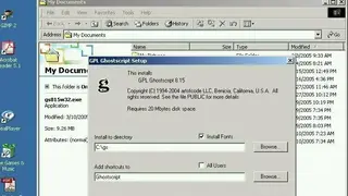Ghostscript screenshot