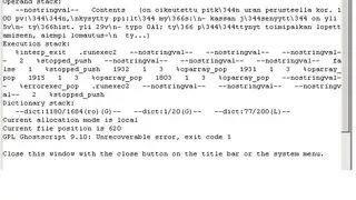 Ghostscript screenshot