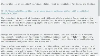 Ghostwriter Markdown Editor screenshot