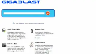 Gigablast screenshot