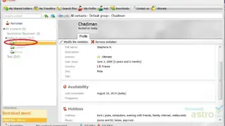 Gigatribe screenshot