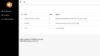 Gila CMS screenshot