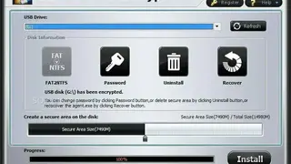 Gilisoft USB Stick Encryption screenshot