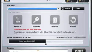 Gilisoft USB Stick Encryption screenshot