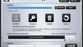 Gilisoft USB Stick Encryption screenshot