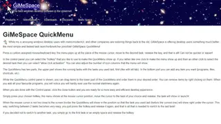 GiMeSpace QuickMenu screenshot