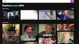 GIPHY Says screenshot
