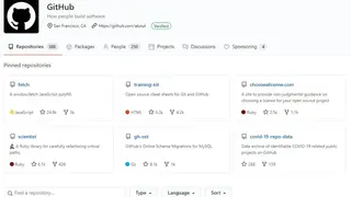 GitHub screenshot