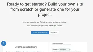 GitHub Pages screenshot