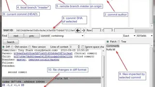 Gitk screenshot