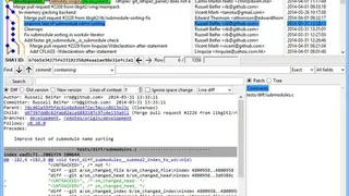 Gitk screenshot