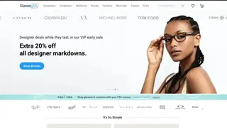 Glassesusa screenshot