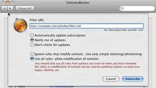 GlimmerBlocker screenshot