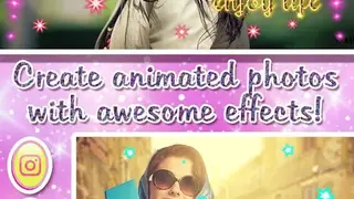 Glitter Moving Photo Effects Live screenshot