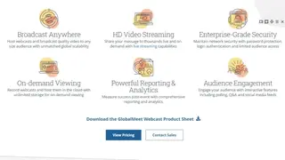 GlobalMeet Webcast screenshot
