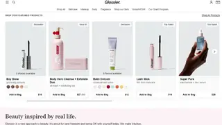 Glossier screenshot
