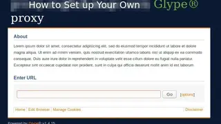 Glype screenshot