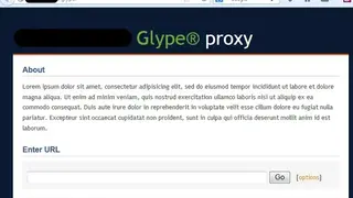 Glype screenshot