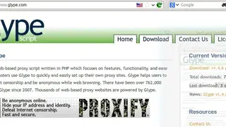 Glype screenshot