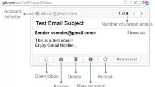Gmail™ Notifier (restartless) screenshot