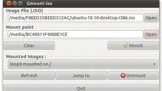 Gmount ISO screenshot