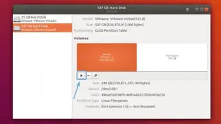 GNOME Disk Utility screenshot