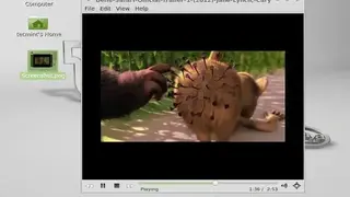Gnome media player screenshot