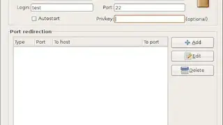 Gnome SSH Tunnel Manager screenshot