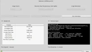 GNU ddrescue screenshot