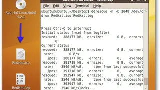 GNU ddrescue screenshot