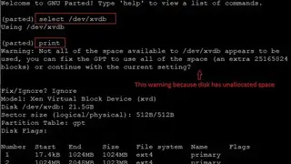 GNU fdisk screenshot