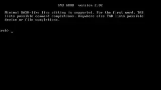 GNU GRUB screenshot