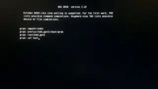 GNU GRUB screenshot