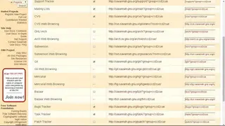 GNU Savannah screenshot