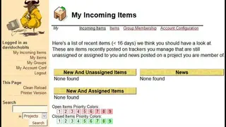 GNU Savannah screenshot
