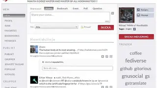 GNU social screenshot