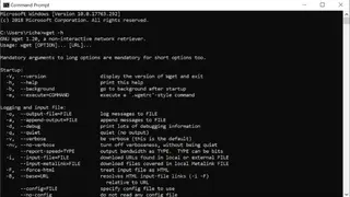 GNU Wget screenshot