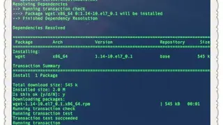 GNU Wget screenshot