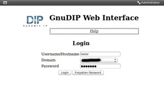 GnuDIP Dynamic DNS screenshot