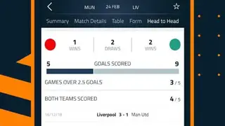 Goal Live Scores screenshot