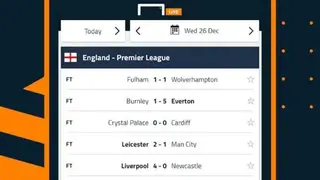 Goal Live Scores screenshot