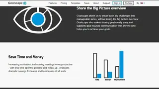Goalscape screenshot