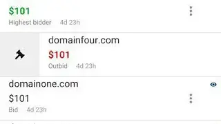 GoDaddy Investor screenshot