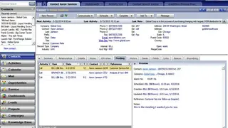 Goldmine CRM screenshot