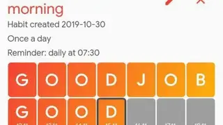 Good Job / Habits tracker and formation screenshot