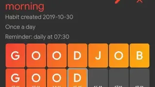 Good Job / Habits tracker and formation screenshot